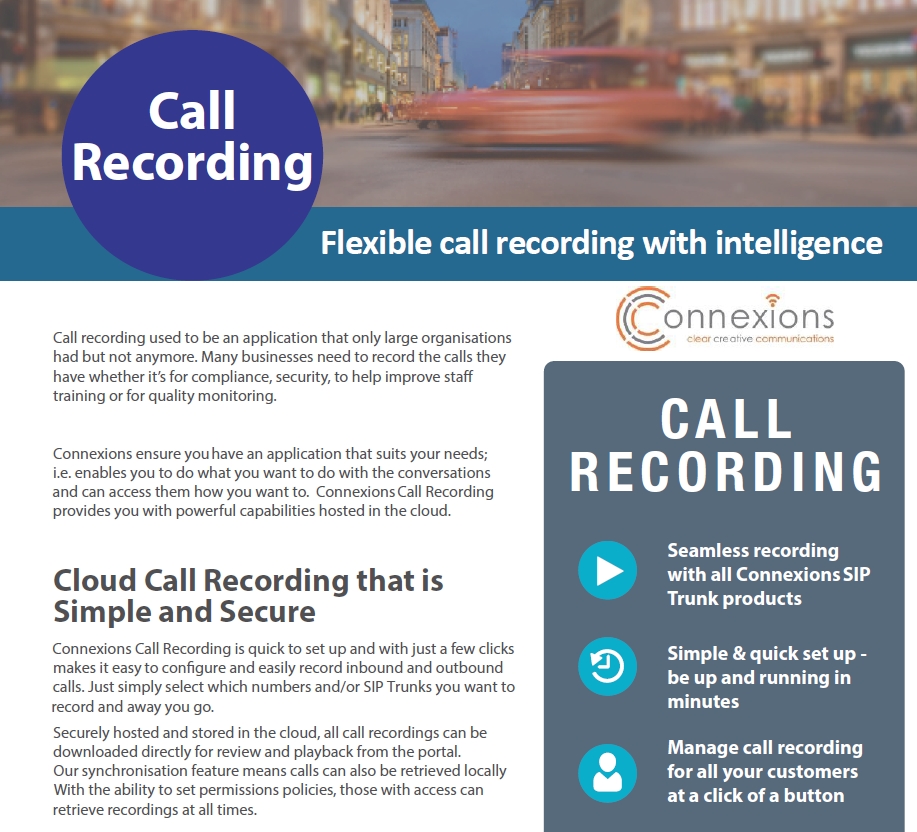 call recording in the cloud